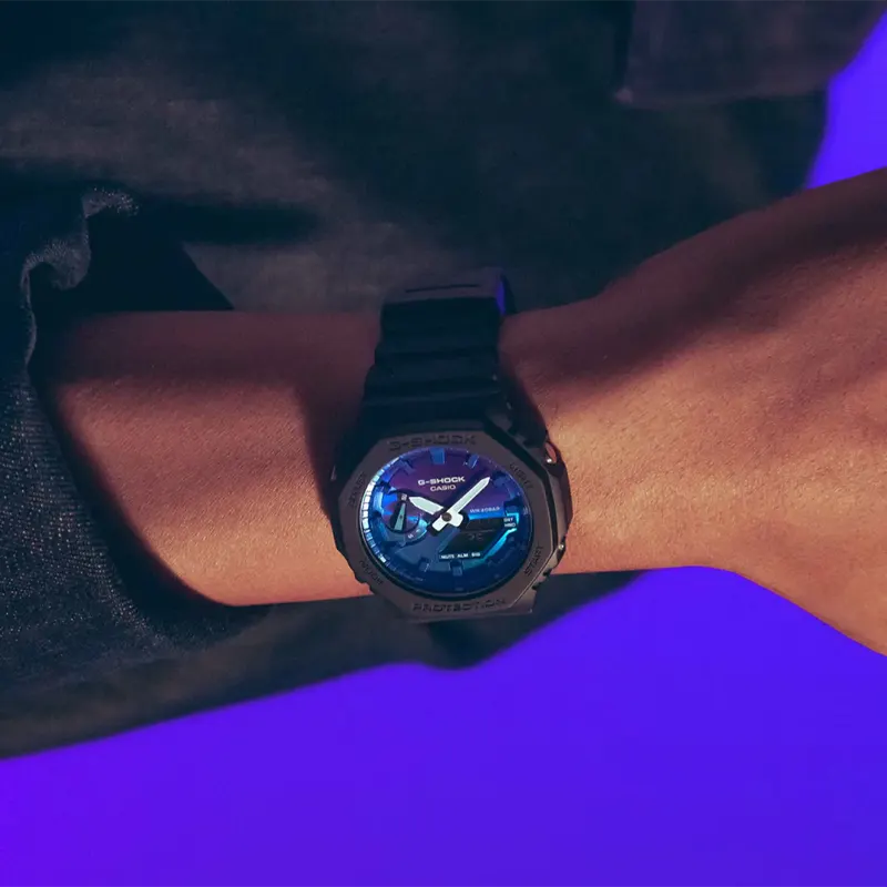 Casio G-Shock Sports Triple G Resist Blue Men’s Watch- GA-2100FL-1A